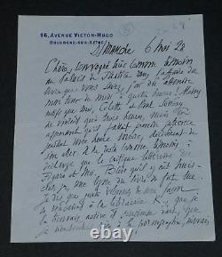 Salomon REINACH LETTRE AUTOGRAPHE SIGNÉE Boulogne-sur-Seine 4 pages 1928