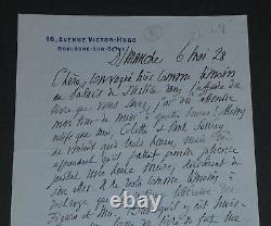 Salomon REINACH LETTRE AUTOGRAPHE SIGNÉE Boulogne-sur-Seine 4 pages 1928