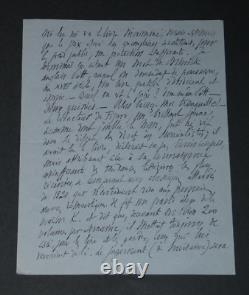 Salomon REINACH LETTRE AUTOGRAPHE SIGNÉE Boulogne-sur-Seine 4 pages 1928