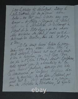Salomon REINACH LETTRE AUTOGRAPHE SIGNÉE Boulogne-sur-Seine 4 pages 1928