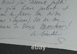 Salomon REINACH LETTRE AUTOGRAPHE SIGNÉE l'Allemagne est pacifiste 1928