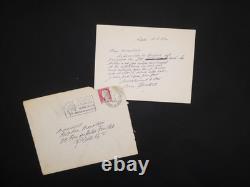 Samuel Beckett Carte autographe signée Sur les répétitions de Comédie