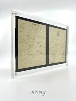 Sarah BERNHARDT Lettre autographe signée en guerre contre la Présidente