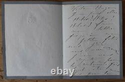 Sarah BERNHARDT Victor Hugo Lettre autographe signée datée 1880