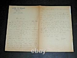 Serge Basset Lettre Autographe Signee Milan Brescia Italie 1914-18 Censure