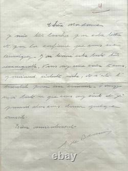 Simone de BEAUVOIR Lettre autographe signée ce qui fait un écrivain