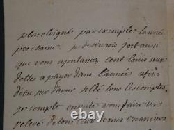 Stanislas Le chevalier de BOUFFLERS Lettre autographe signée, 1762, 3 pages