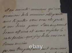 Stanislas Le chevalier de BOUFFLERS Lettre autographe signée, 1762, 3 pages