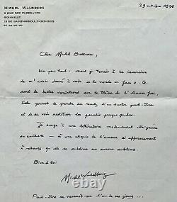 (Surréalisme) Michel WALDBERG Lettre manuscrite signée adressée à Michel BULTEAU