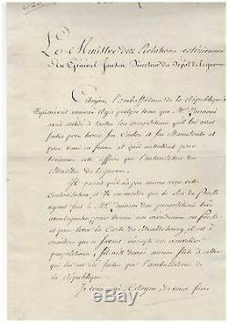 TALLEYRAND / LETTRE SIGNÉE (1804) / ROYAUME DE NAPLES / NAPOLÉON / 1er EMPIRE