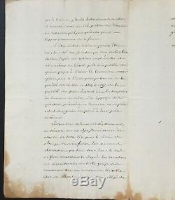 TALLEYRAND (Prince de) Lettre signée Occupation étrangère Septembre 1815
