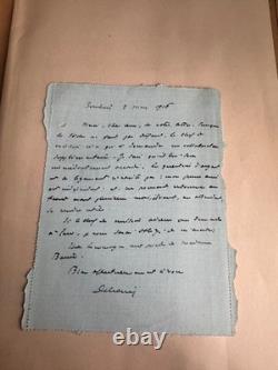 THÉOPHILE DELCASSÉ (1852 1923) Lettre autographe signée à Camille Barrè 1916