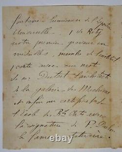 THEUNISSEN Corneille LETTRE AUTOGRAPHE SIGNÉE, PARIS, JUIN 1889