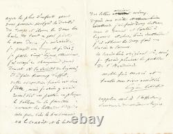 Théâtre Eugène LABICHE lettre autographe signée discours Académie française