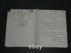 Théodore Charlet (secrétaire de Madame Royale) Lettre autographe signée- 1821