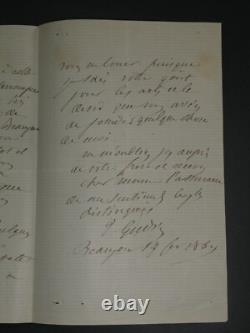 Théodore GUDIN, peintre français, lettre autographe signée, 14 février 1864