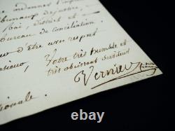 Theodore VERNIER lettre autographe signée Comité des Finances 1791