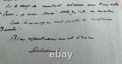 Théophile Delcassé (1852-1923) Lettre autographe signée à Camille Barrère, 1916