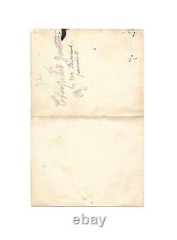 Théophile GAUTIER (fils) / Lettre autographe signée / Richard Wagner / Musique