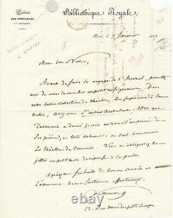 Théophile Marion DUMERSAN lettre autographe signée Nodier Taconet musique Opéra