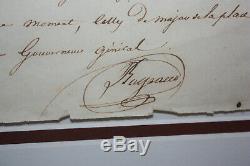 Thomas Robert Bugeaud, Duc d'Isly LAS lettre autographe signée Armée d'Afriq