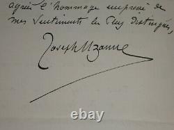 UZANNE Joseph- LETTRE AUTOGRAPHE SIGNÉE, FIGURES CONTEMPORAINES 1912