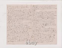 Vers 1875. Edmond Delannoy. Théâtre. Lettre Autographe signée. Offenbach. Texte+