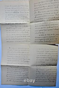 Victor Brochard 3 belles lettres autographes signées