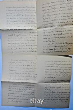 Victor Brochard 3 belles lettres autographes signées