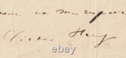 Victor HUGO Belle lettre autographe signée 1844