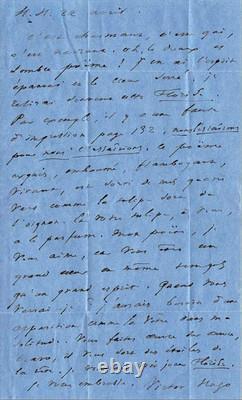 Victor HUGO Belle lettre autographe signée à Théodore de Banville