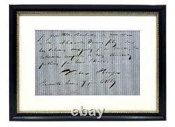 Victor HUGO à Alexandre DUMAS fils Lettre autographe signée 1867 Hachette