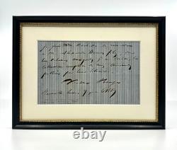 Victor HUGO lettre autographe signée à Alexandre Dumas fils Hachette