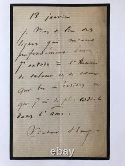 Victor Hugo Lettre autographe signée