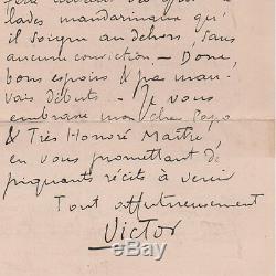 Victor SEGALEN Rare Lettre autographe signée à son beau-père