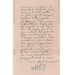 Victor SEGALEN Rare Lettre autographe signée à son beau-père