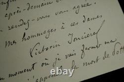 Victorin JONCIÈRES LETTRE AUTOGRAPHE SIGNÉE À Louis GALLET