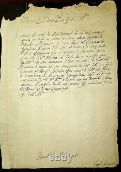 W100-BRESCELLO, Lettre Autographe Signé Au Gouverneur Francesco Ferrari, 1594