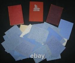 Walter de La Mare, 20 lettres autographes signées et 28 lettres tapuscrites