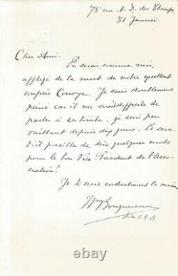 William BOUGUEREAU Lettre autographe signée