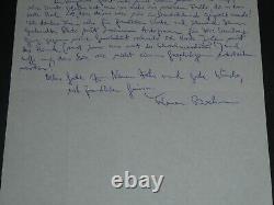 Yohanan Boehm -Lettre autographe signée et photo dédicacée, à Jérusalem 1984