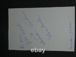 Yohanan Boehm -Lettre autographe signée et photo dédicacée, à Jérusalem 1984