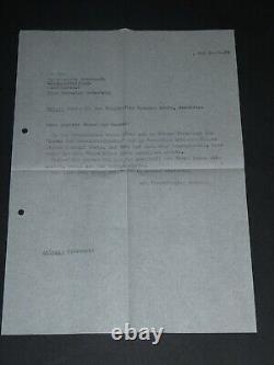 Yohanan Boehm -Lettre autographe signée et photo dédicacée, à Jérusalem 1984