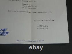 Yohanan Boehm -Lettre autographe signée et photo dédicacée, à Jérusalem 1984