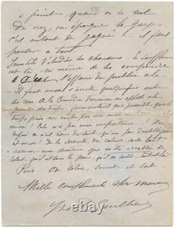 Yvette GUILBERT / Lettre, autographe signée / Sur sa carrière et ses succès