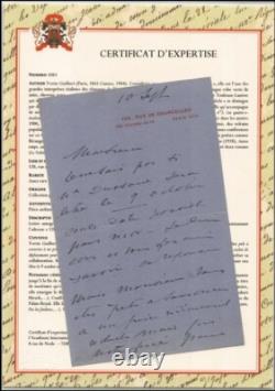 Yvette Guilbert Lettre autographe signée Acceptation pour une prestation 1905