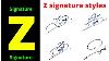 Z Signature Styles Z Letter Signature Style Signature With Z