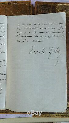 Zola Emile Lettre Autographe Signee 1864 Tres Beau Temoignage 3 Pages Rarete